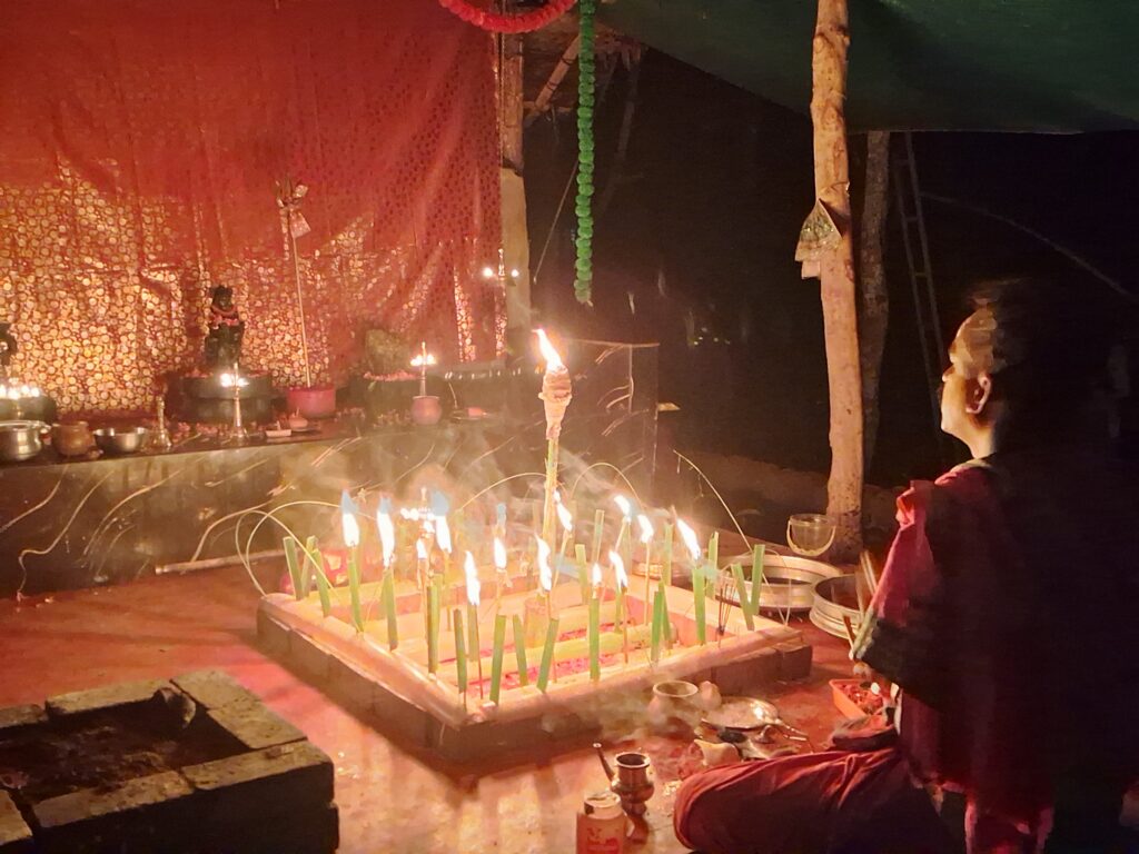 history of guruthi pooja